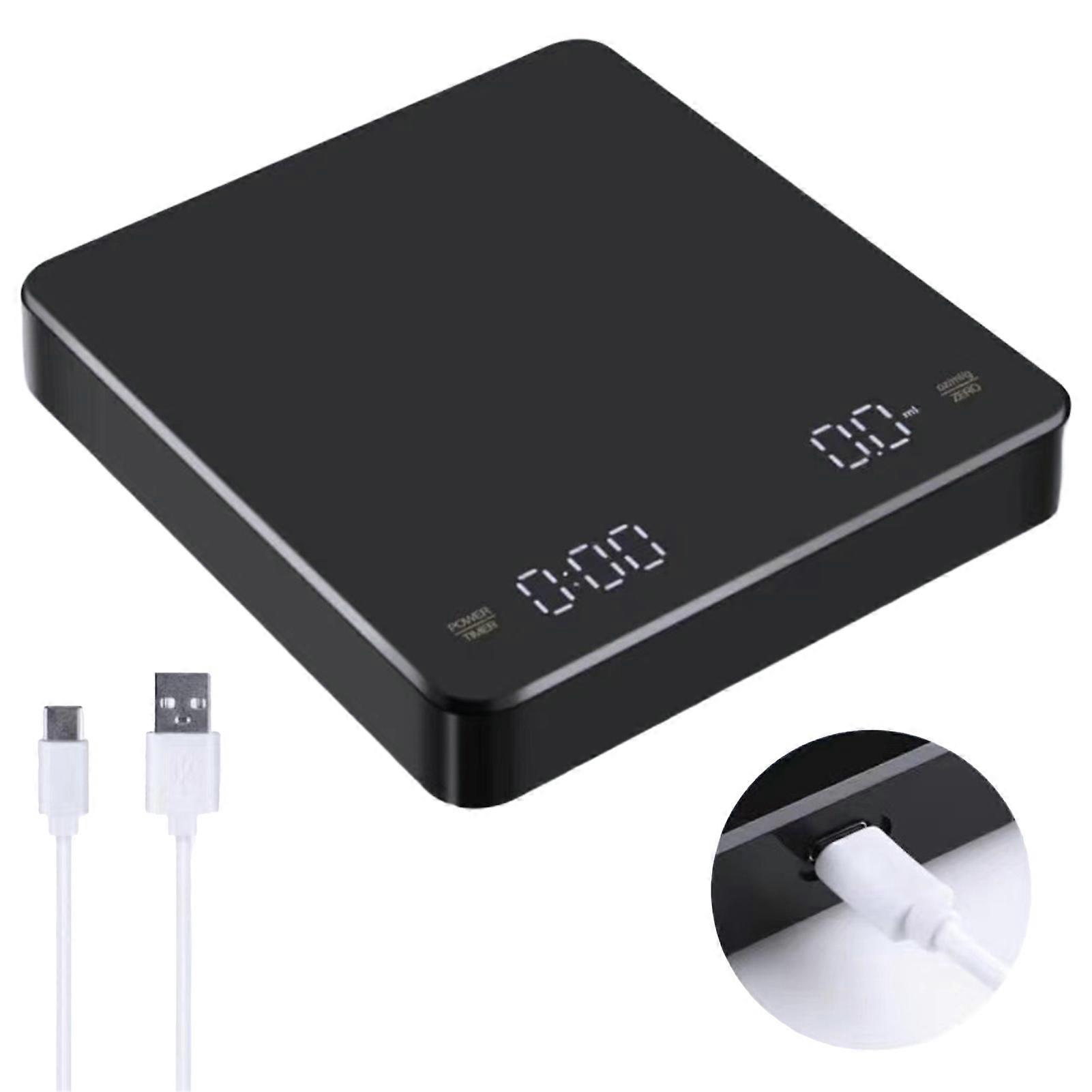 Mini Coffee Scale with Timer Multifunctional Kitchen Food Scale 0.1g Accurate