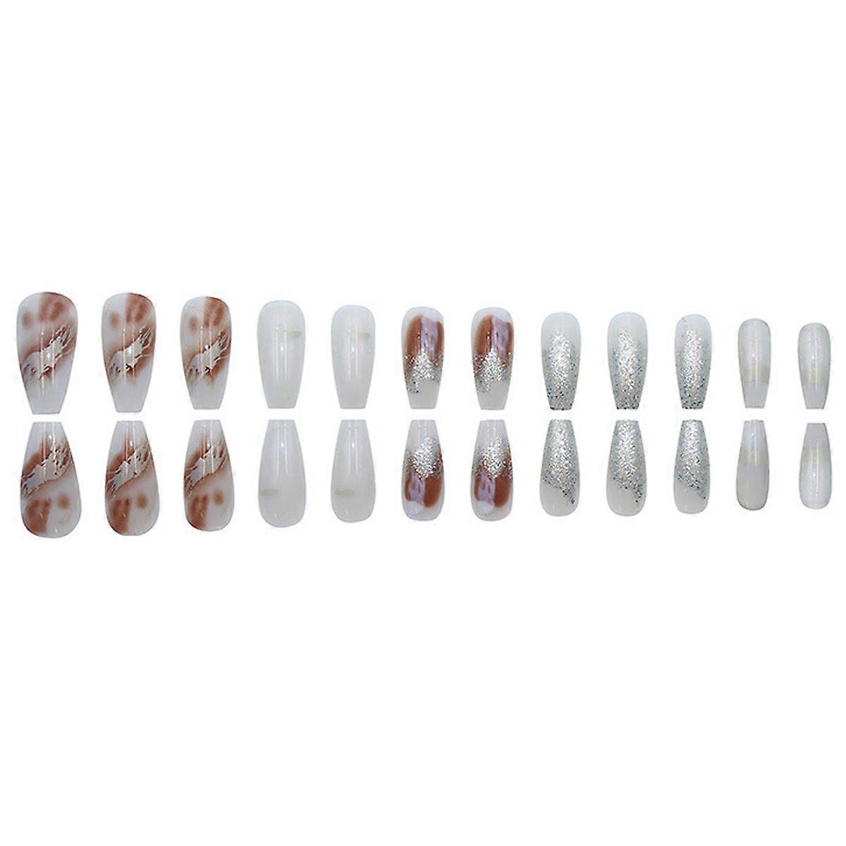 Press-On Nails with Glossy UV Seal for Full Coverage