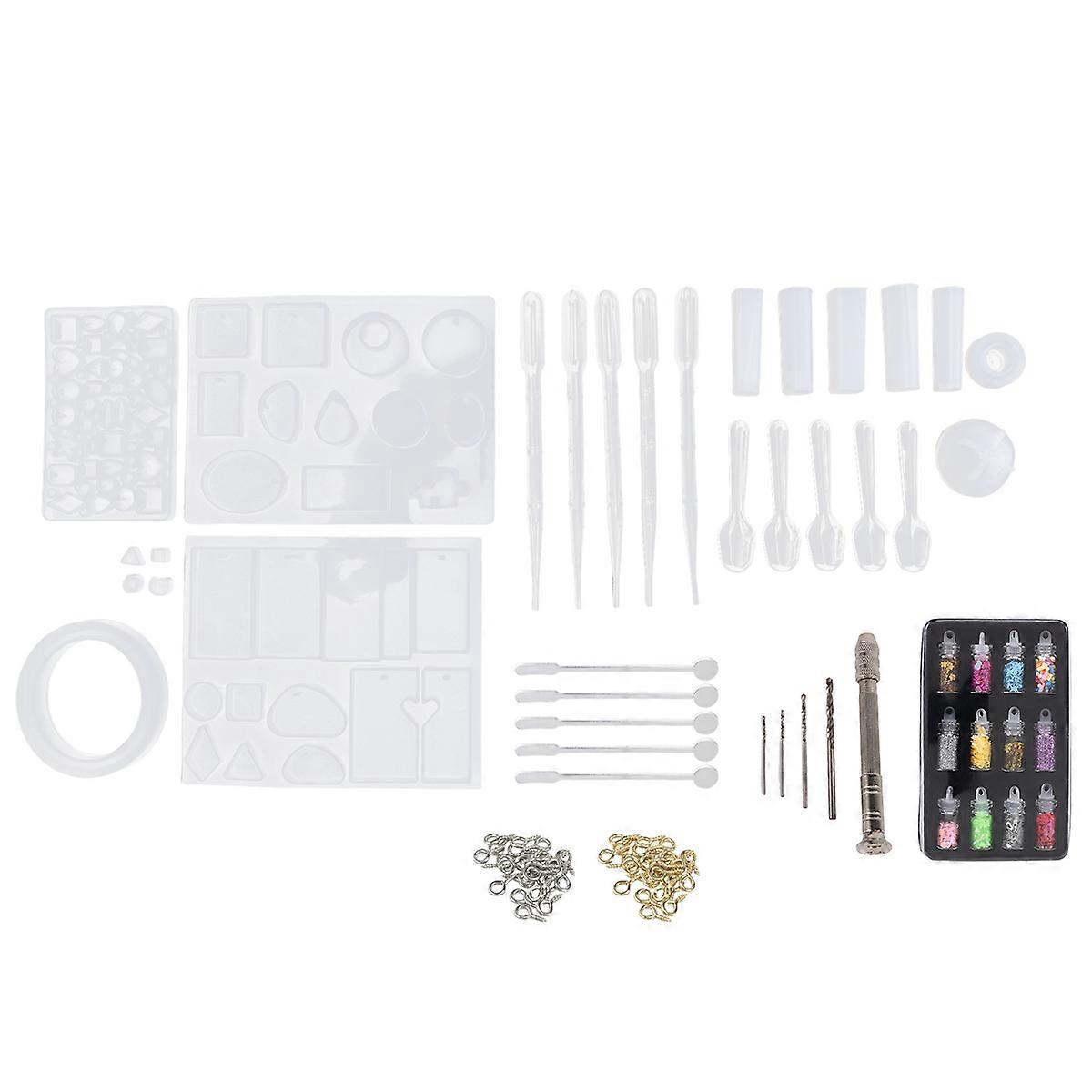 148Pcs Resin Jewelry Making Kit, Casting Mold for Beginners
