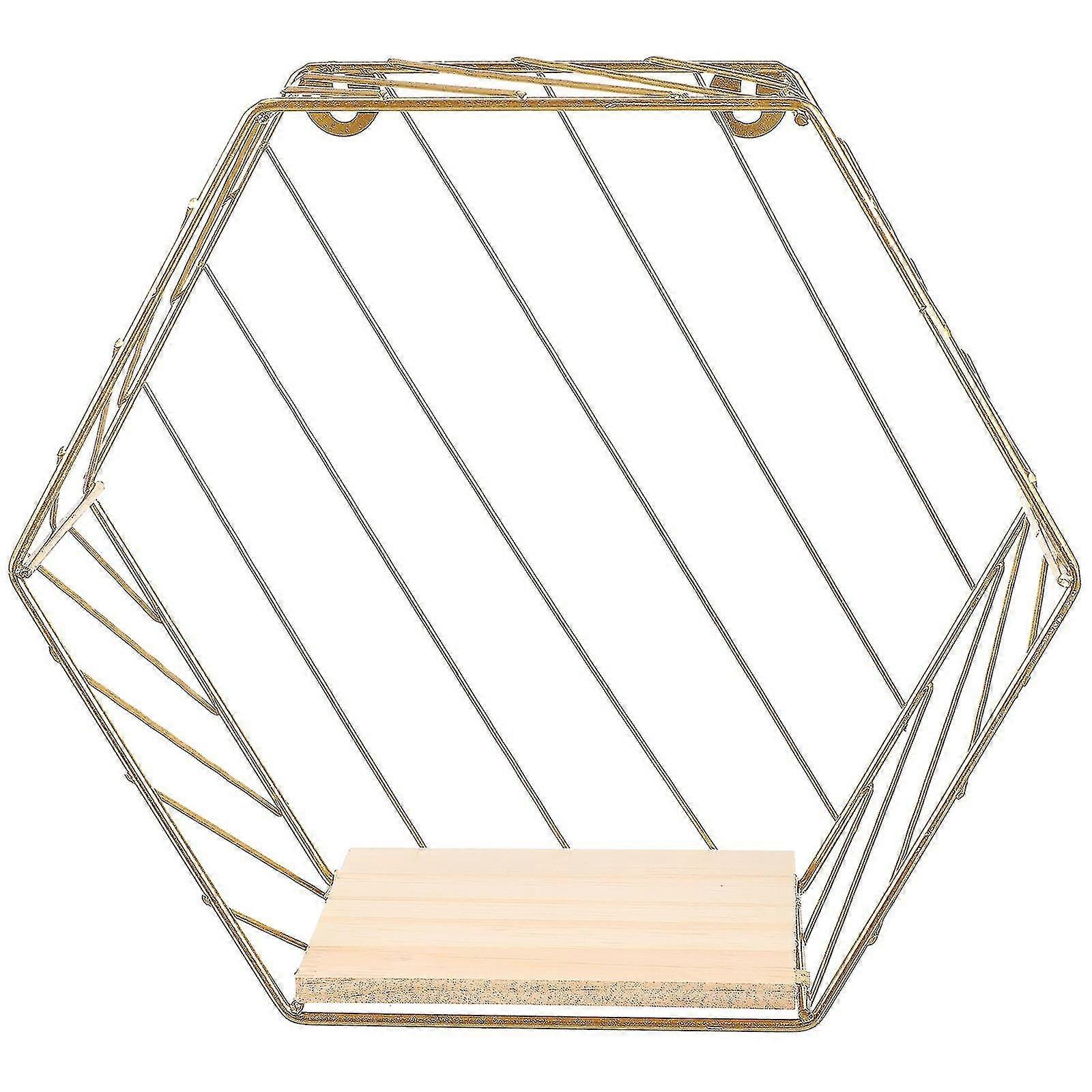 Iron Wall Shelf Kitchen Bathroom Wall Mounted Storage Rack For Home Decor