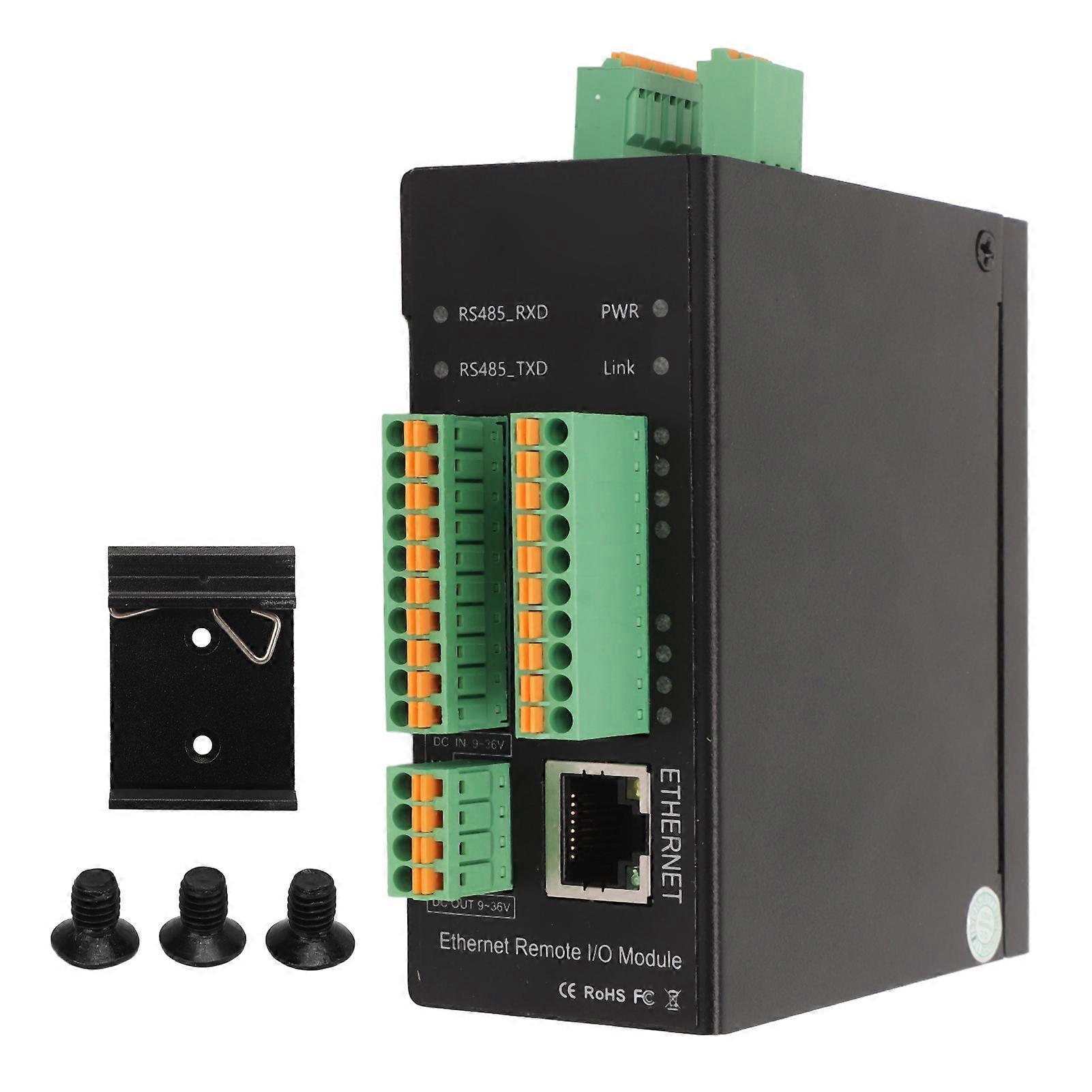 Mehrkanaliges Analog-zu-Ethernet-Switch-Modul, DC I/O, 9-36 V, 8 Kanäle, Hochgeschwindigkeits-Impuls, analog, 0-10 V, Kapazität