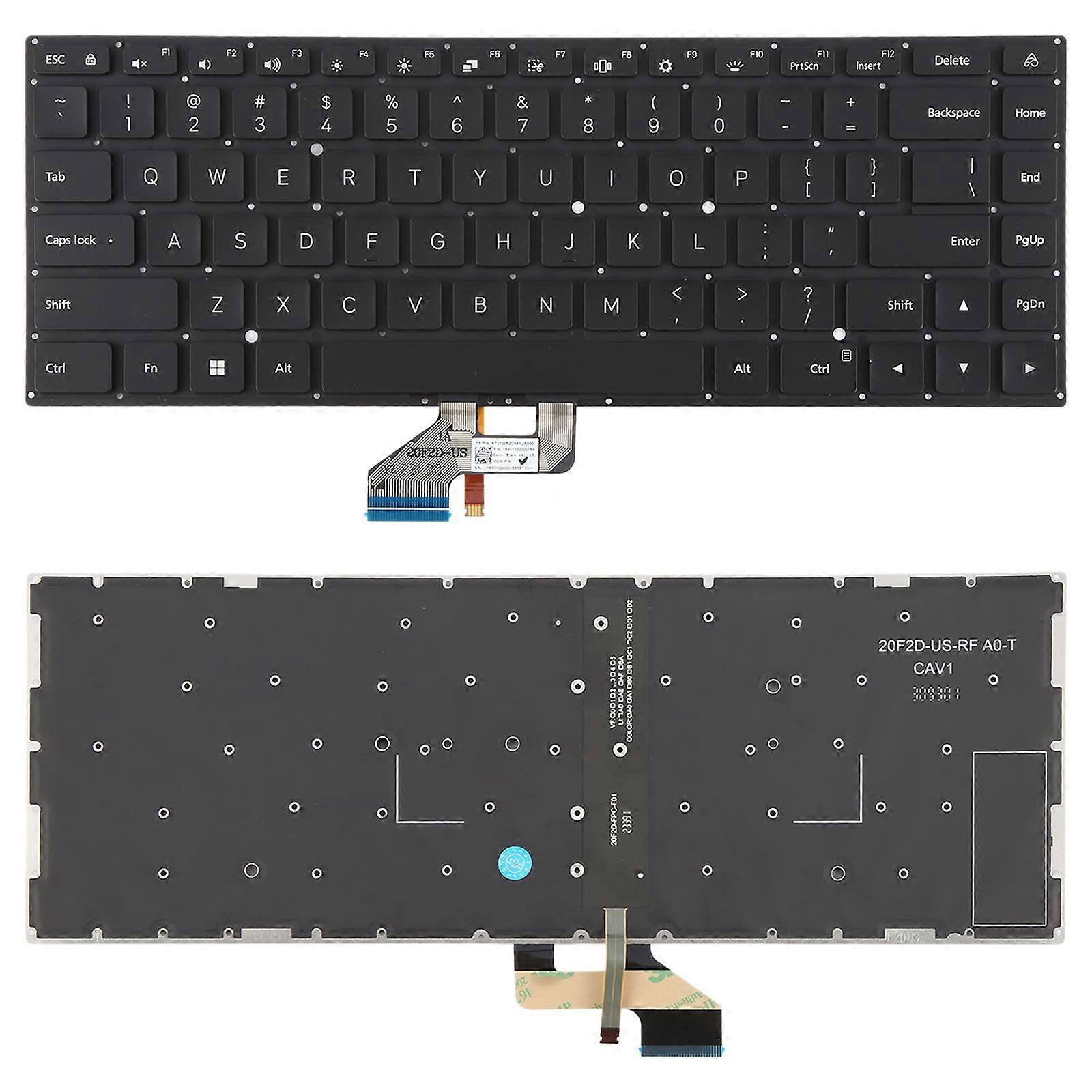 US Version Backlit Laptop Keyboard for Xiaomi Redmi Book 16 2024 2025 Z3725