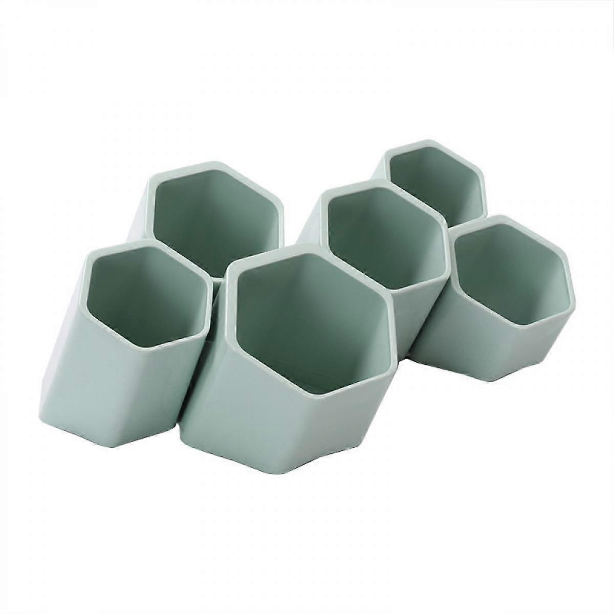 Creative Pen Holder, Combination Desktop Storage Multifunctional Creative Hanging Planter Holder(Blue)