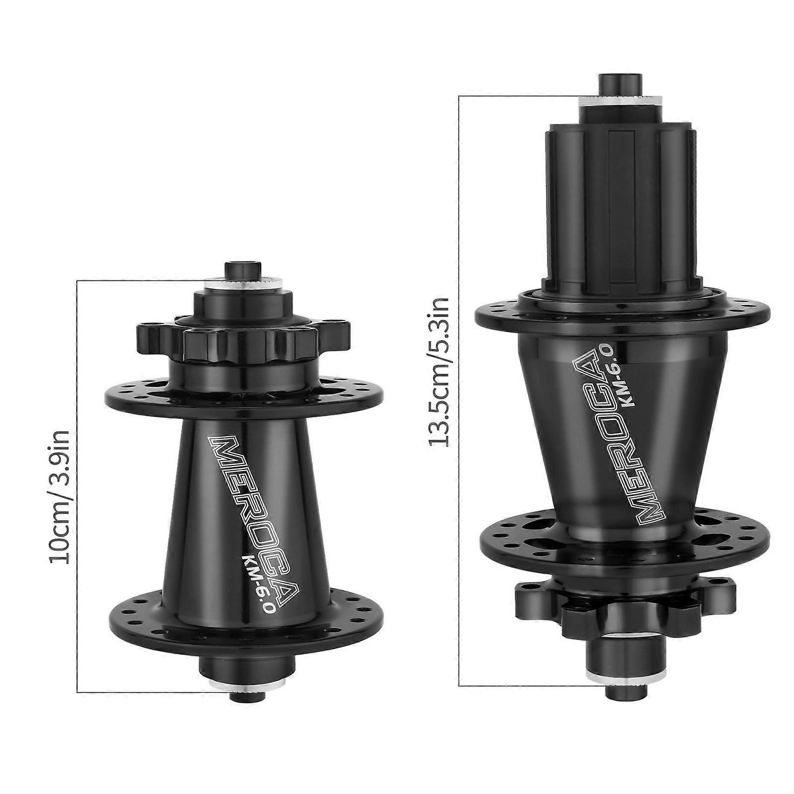 Front Rear Mountain Bike Hub 6 Bolts 32 Holes Disc Brake Hubs with Quick Release Lever