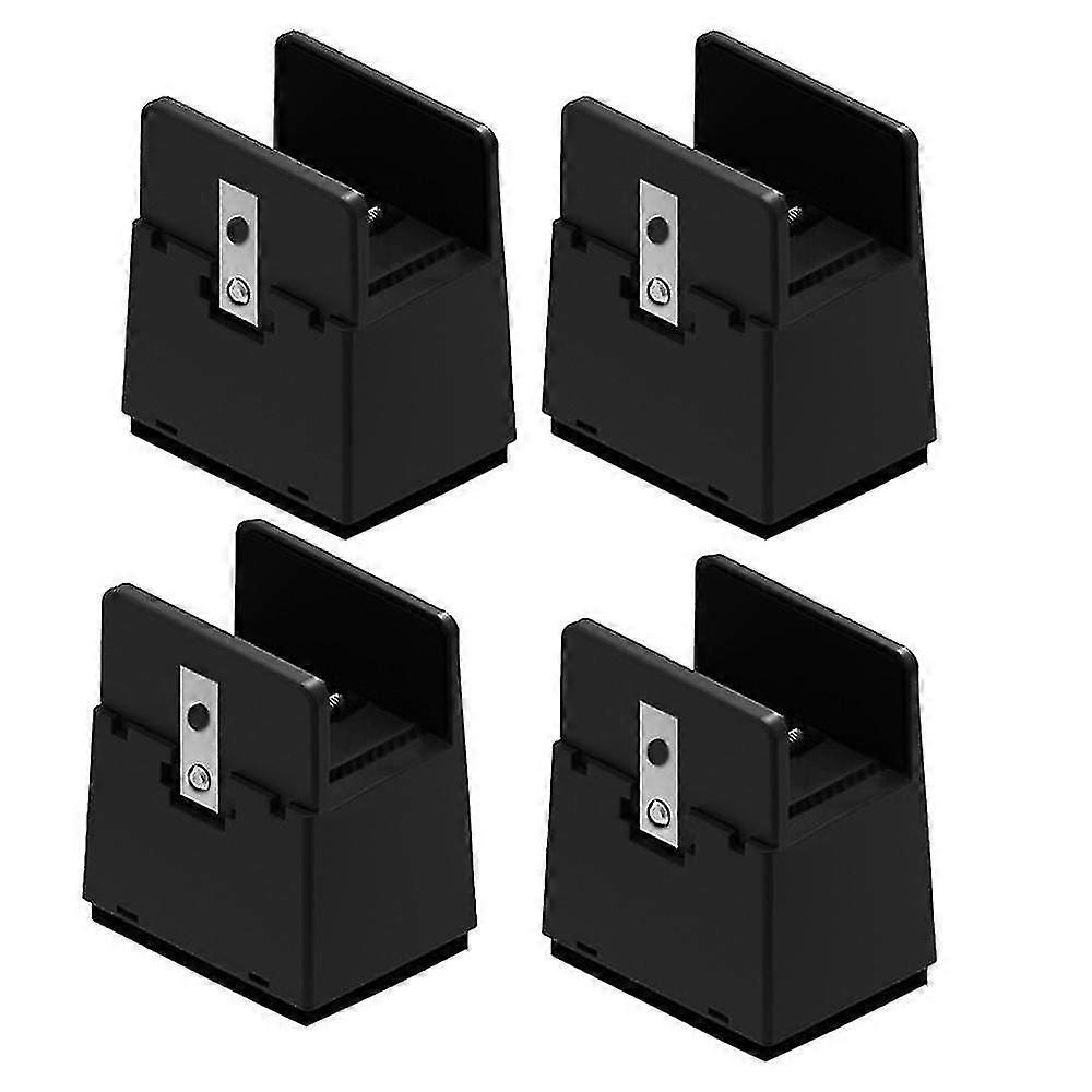 Adjustable Chair Feet Riser With Screw Clamp Black