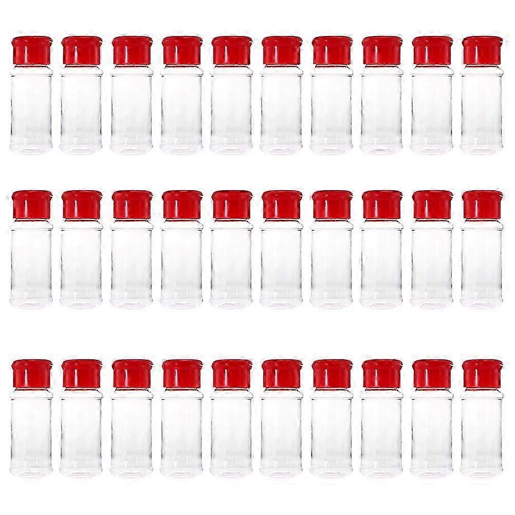 30pcs Red Spice Dispenser Bottles for Kitchen