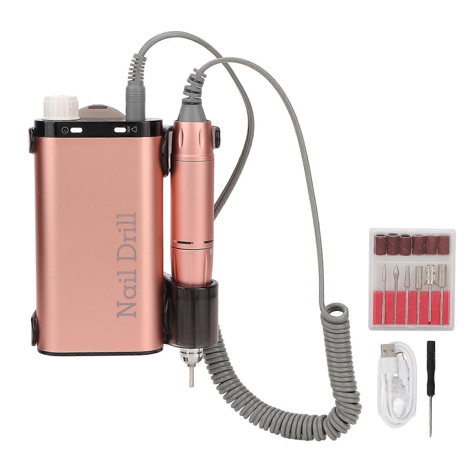 Grinding Machine Powerful 4000mAh Long Lasting LED Display Speed Adjustable Rechargeable Nail Art Tools