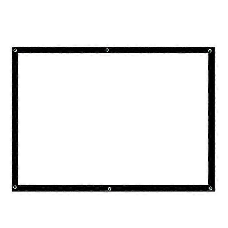 Portable Projector Screen Simple cursor Anti-Light 60/72/84/100/120/150 Inch Canvas For Outdoor Office project 16:9 Projector For Home