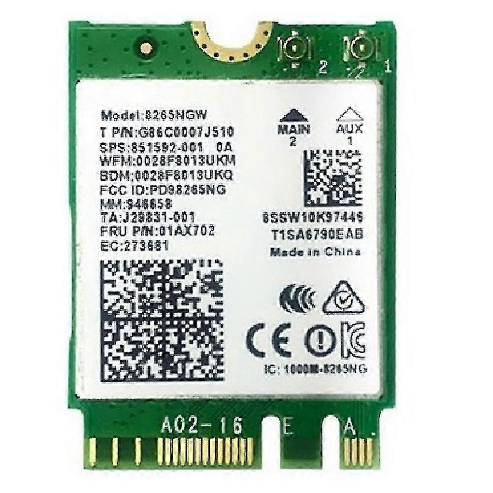 Ac8265 Wireless Network Card 300mbps+867mbps 2.4ghz-5ghz Dual-band Bt4.2 M.2 Wifi Network Card For