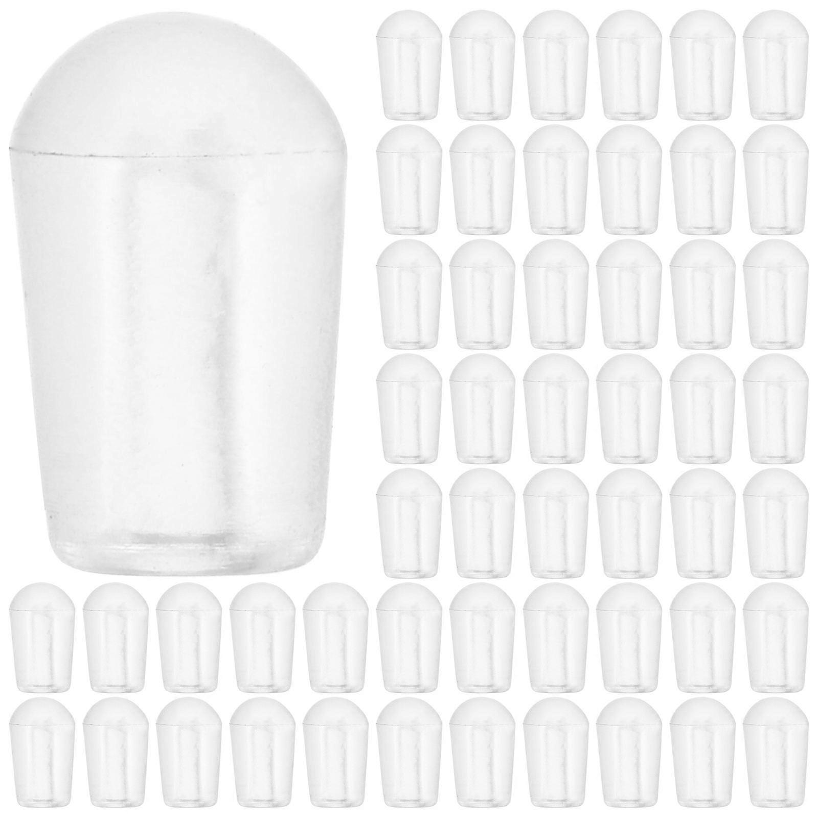 100pcs Protective End Tips for Hangers PVC Covers for Clothes Hanger End Protection Caps