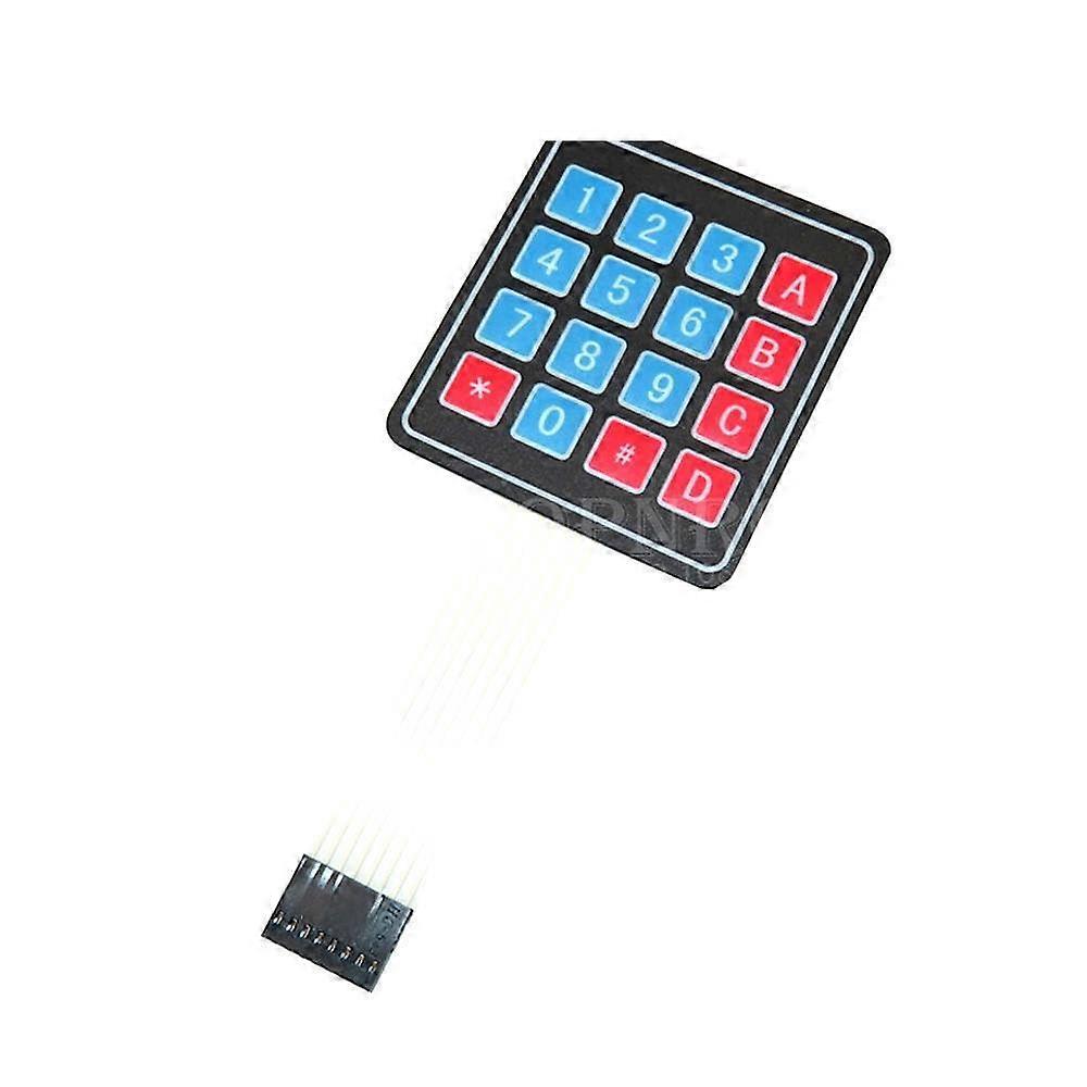 16 Key 4x4 Membrane Switch Keypad Matrix Keyboard 100pcs Matrix Array Compatible with Arduino and Raspberry Pi