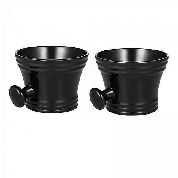 2x 2 Pieces Shaving Soap Bowl Smooth Durable Shaving Mug for Father Husband Men
