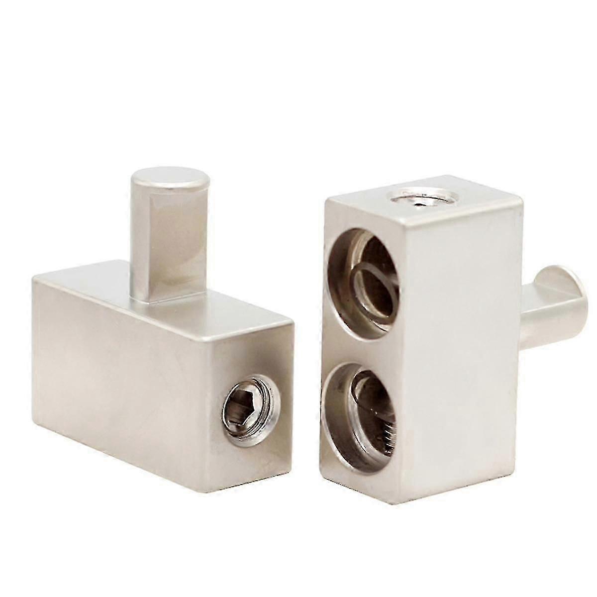 Multi-Functional 2Pcs/Set Car Stereo Power Cord Plug Amplifier Battery One-Part-Two Splitter High P