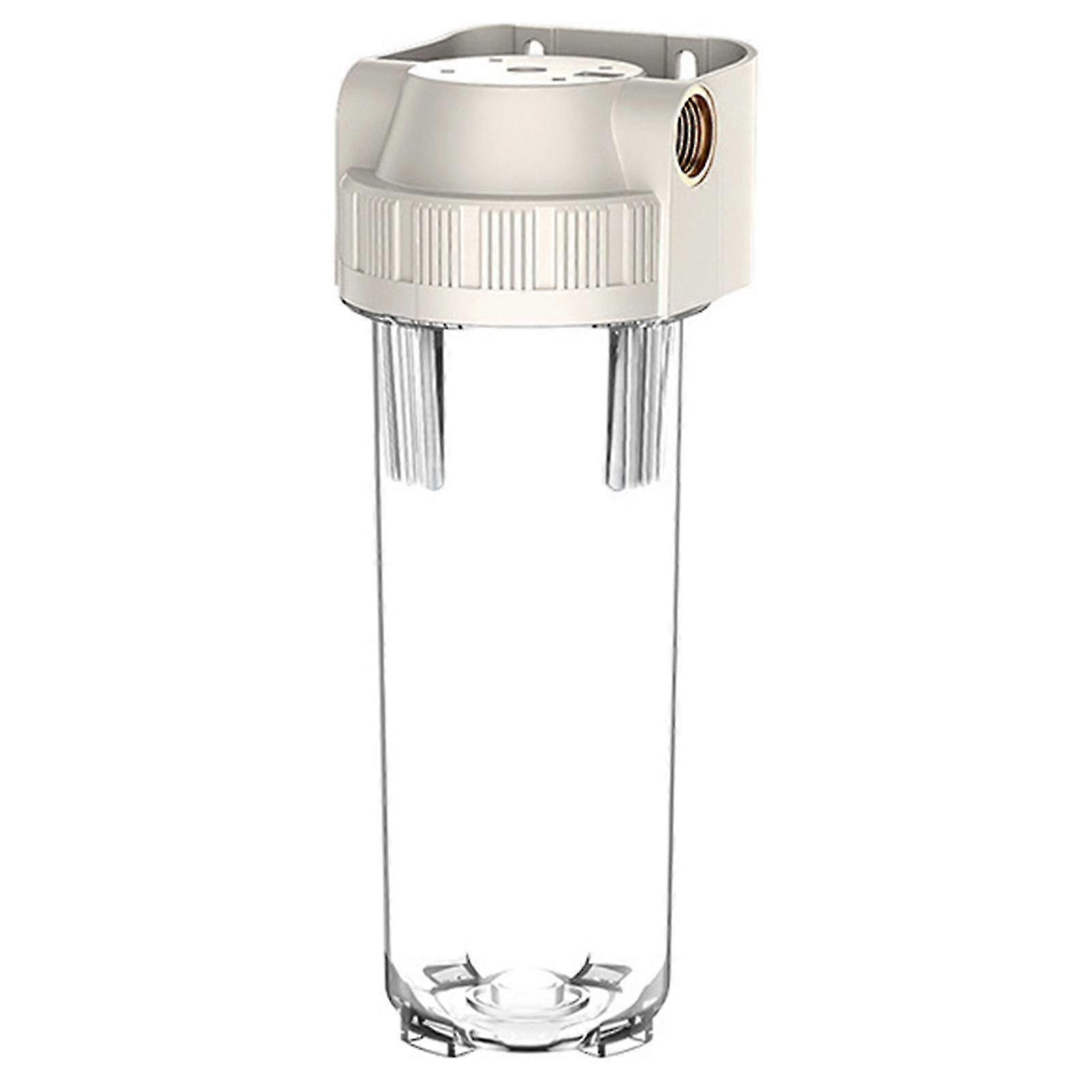 Water Filter Element Brass Mouth Transparent Non-Slip Filter Bottle For Pre-Coarse Filtration 10-Inch Water Filter Housing