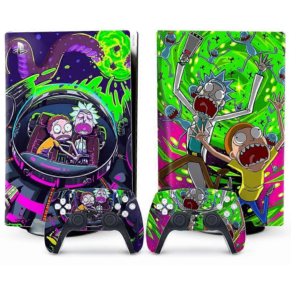 PS5 Skin Disc Edition Anime Console and Controller Accessories Cover Sk PS5 Controller Skin Gift PS5 Sk for Console Full Set Green