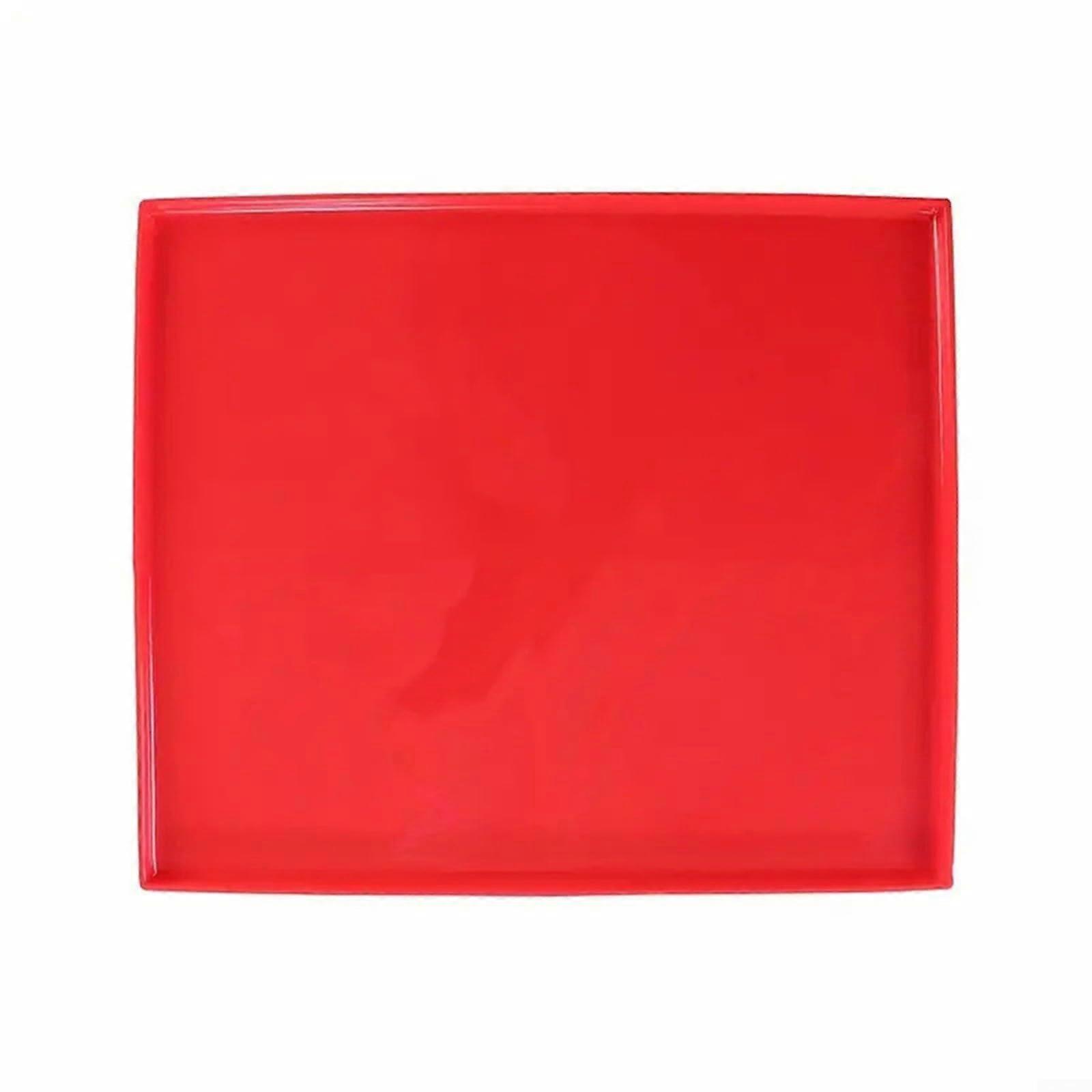 Silicone baking mat for Swiss cake roll, nonstick coated, for pastries, cakes and desserts (red)