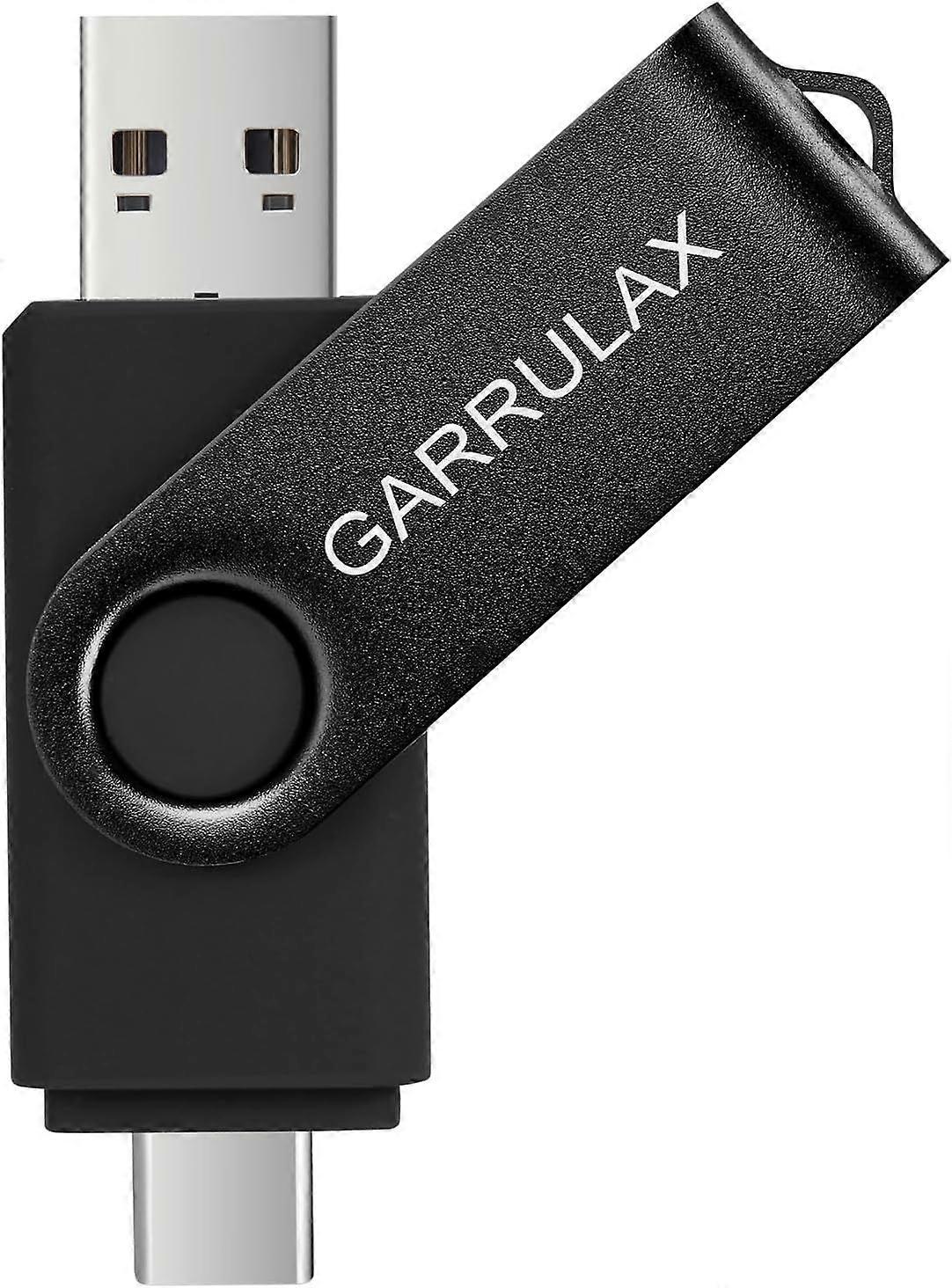 2025 Latest Model USB Flash Drive, 128GB 2 in 1 OTG Type C USB 2.0 Rotatable