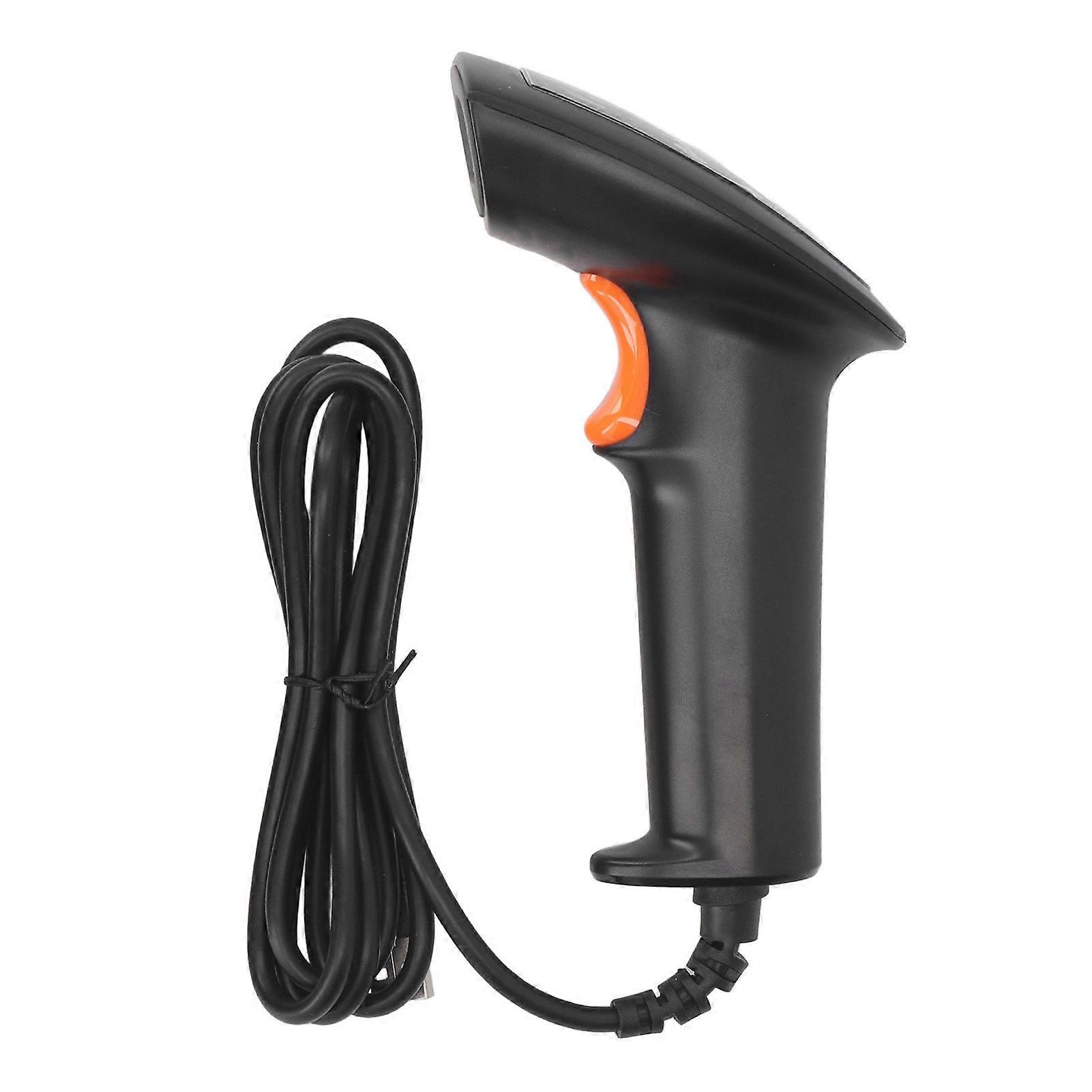 Barcode Scanner with Stand 1D 2D Handheld USB Wired Bar Code Reader Plug and Play for Warehouse Supermarket Express 