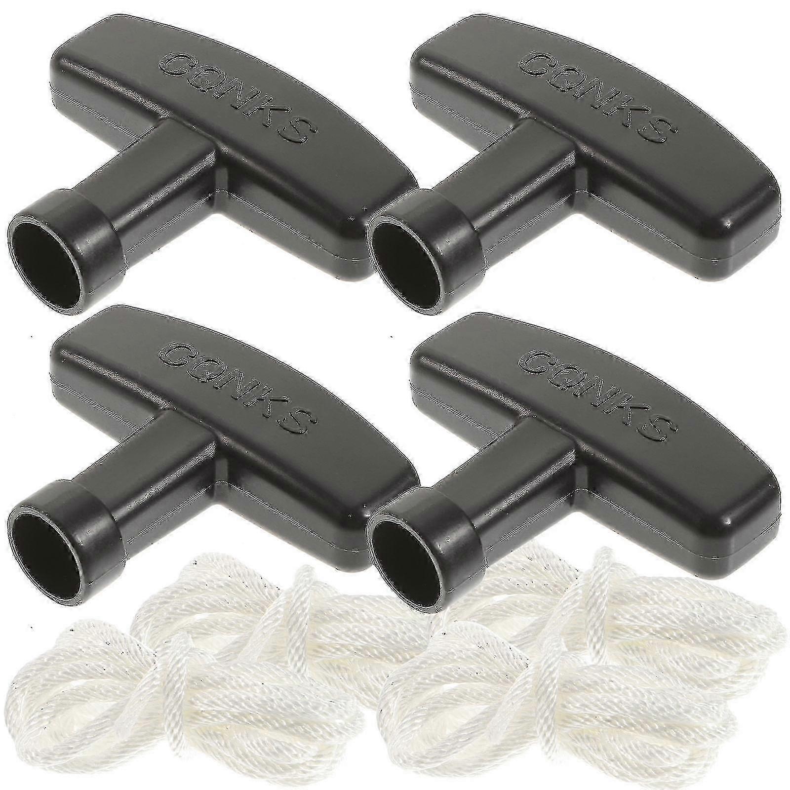 4 Sets Starter Rope Pull Cord Pull Starter Recoil With Handle Grip For Lawnmower hwyNO.52