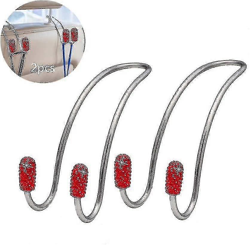 2 Pcs Stainless Steel Car Hooks, Headrest Mount Organizer Hooks