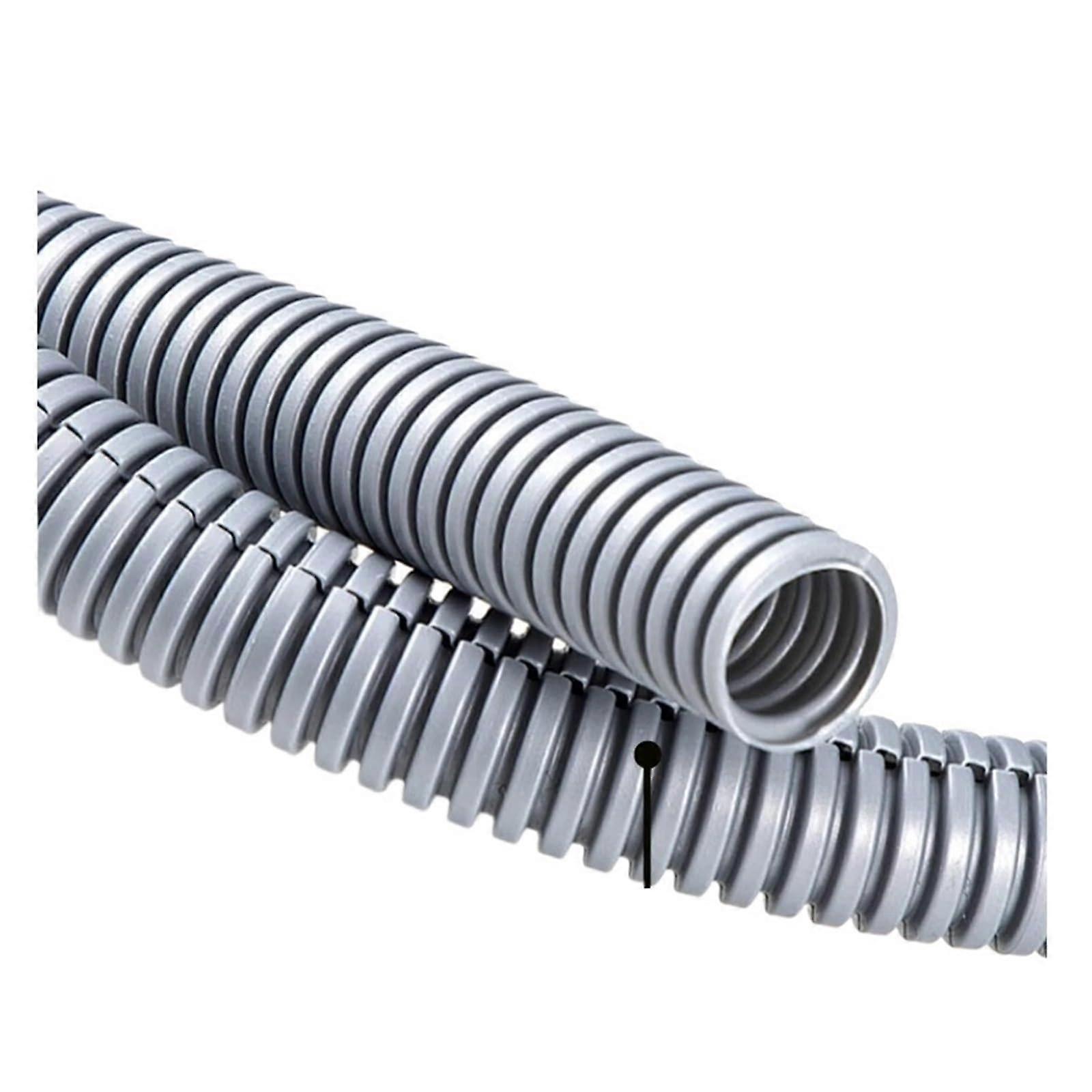 Flexible conduit, Corrugated plastic hose Insulated conduit hose (Gray Open, OD 21mm) OD 21mm Gray Open