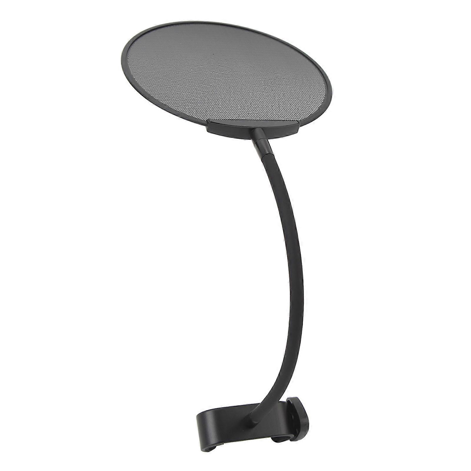 Microphone Pop Filter Foldable Microphone Anti Spray Mesh Mic Dual Layered Wind Pop Screen With A Flexible 360° Gooseneck Clip Stabilizing Arm PS 6