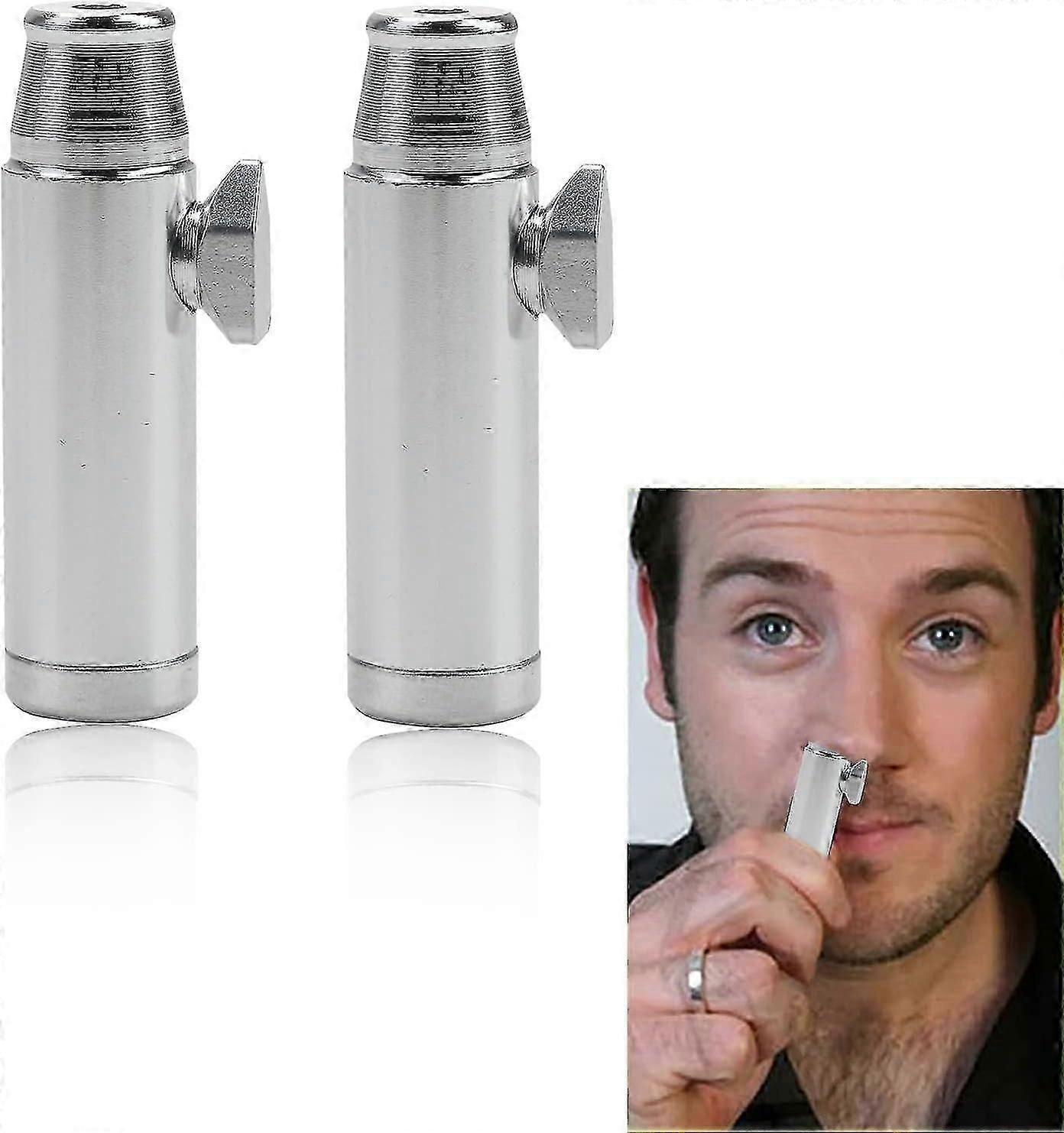 Dispenser Dispenser Aluminum Sniff Snuff Bottle Bullet Discreet And Hygienic 53 Mm Flat Ball In The Shape Of A Bottle
