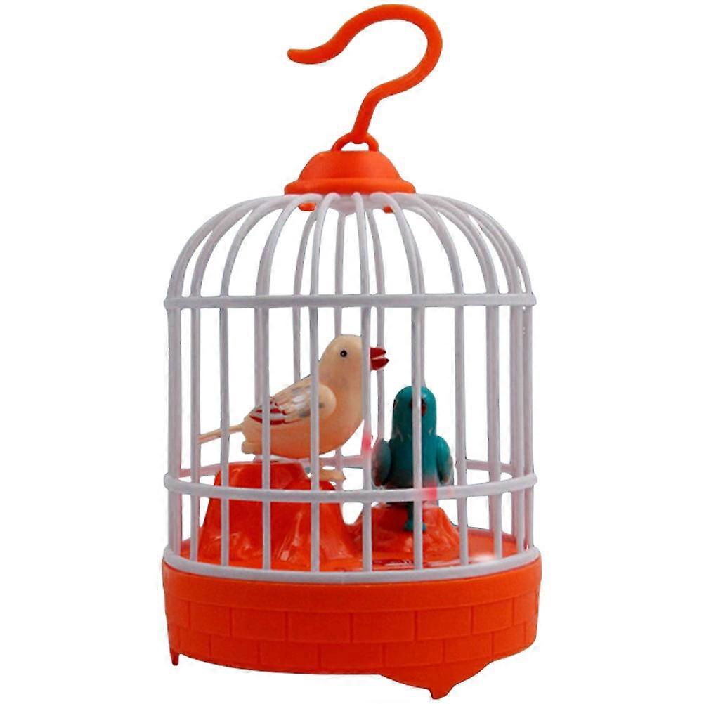Φωνητικά ελεγχόμενο παιχνίδι Birdcage ακουστικό διαδραστικό παιδικό κλουβί 14.5X10.5CM 1Set
