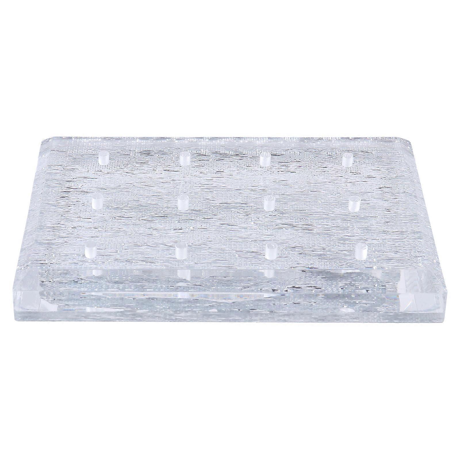 Drill Bit Container Organizer Nail Drill Bit Holder Transparent 9x6cm Size For Home Use Women 1Set