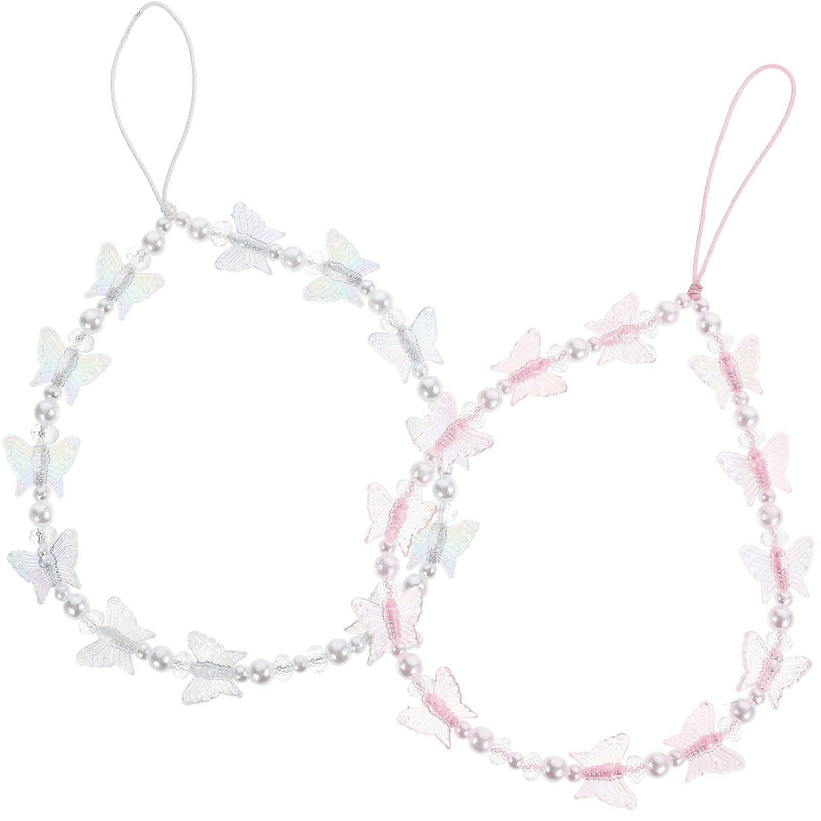 Beaded Chains Charms -lost Wrist Straps Assorted Color 20X1.5CM -lost Decorative 2Pcs