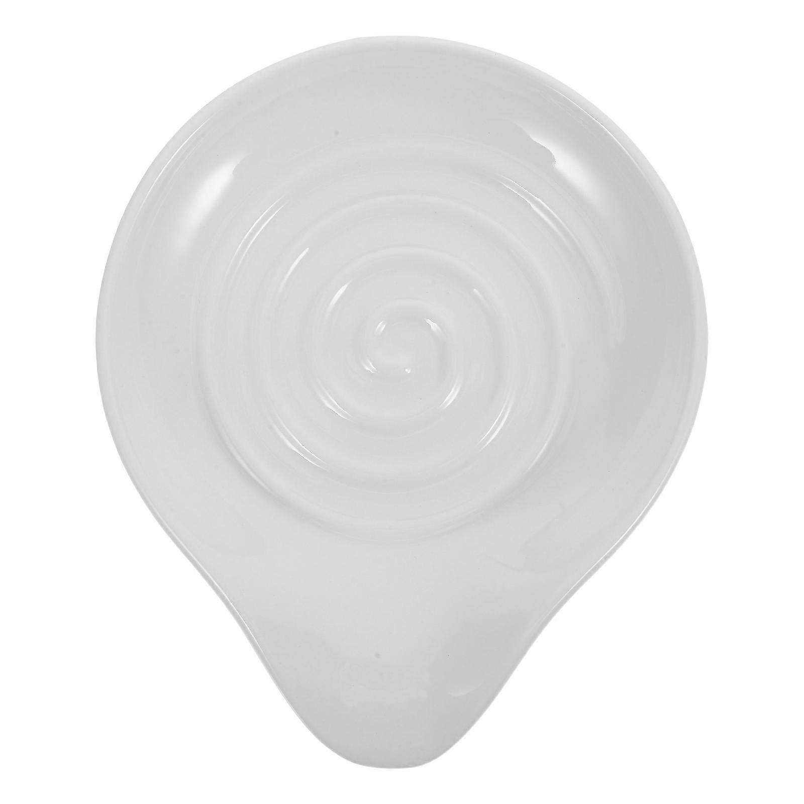 Ceramic Utensil Rest Farmhouse Style Stovetop Spoon Rest For Kitchen Counter Multi Functional Utensil Organizer 1Pack