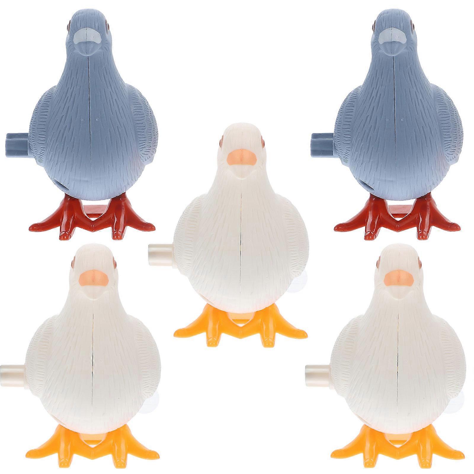 Pigeon Clockwork Toys 5Pcs Assorted Color PP Material Playing