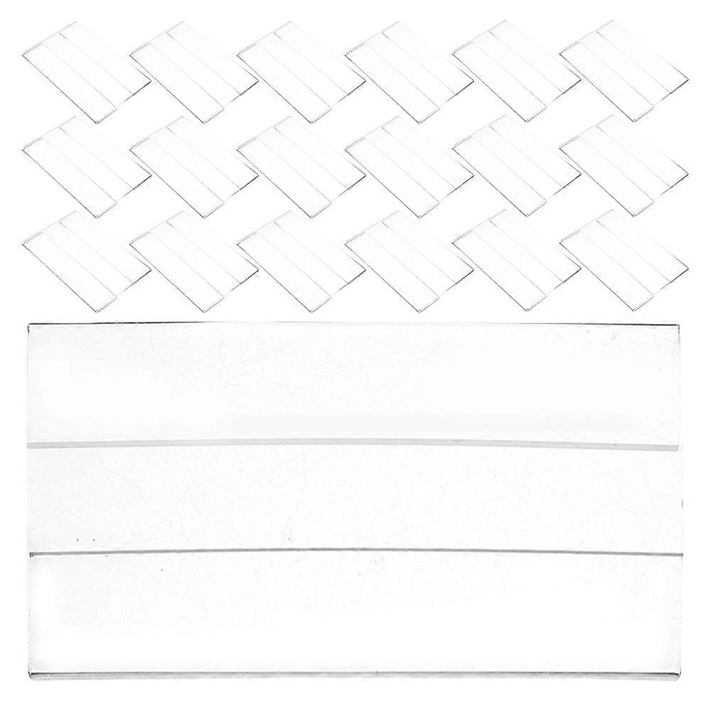 Acrylic Tags Shelf Label Holders Professional Style Price Card Holder 6.00X4.00X0.30CM Business Owners 20Set