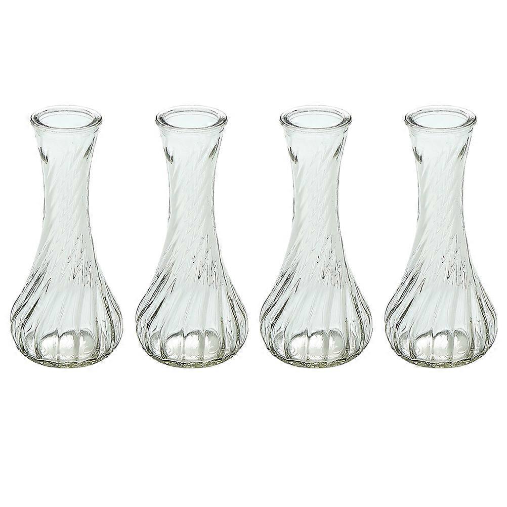 Floral Vase Cylindrical Shape Modern Minimalist Home Decor Enthusiasts Clear Flower Container