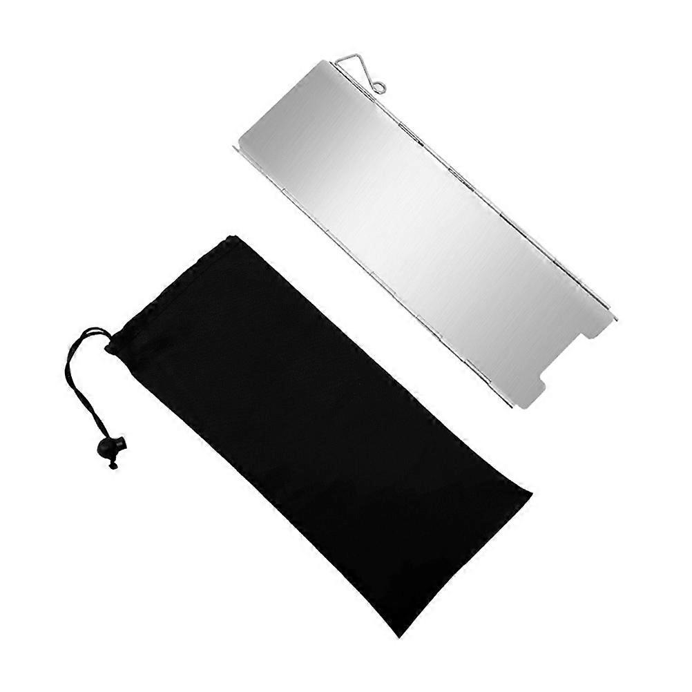 Lightweight Foldable Aluminum Alloy Camping Stove Windscreen for Outdoor Use – Picnic, Hiking, Backpacking, and BBQ