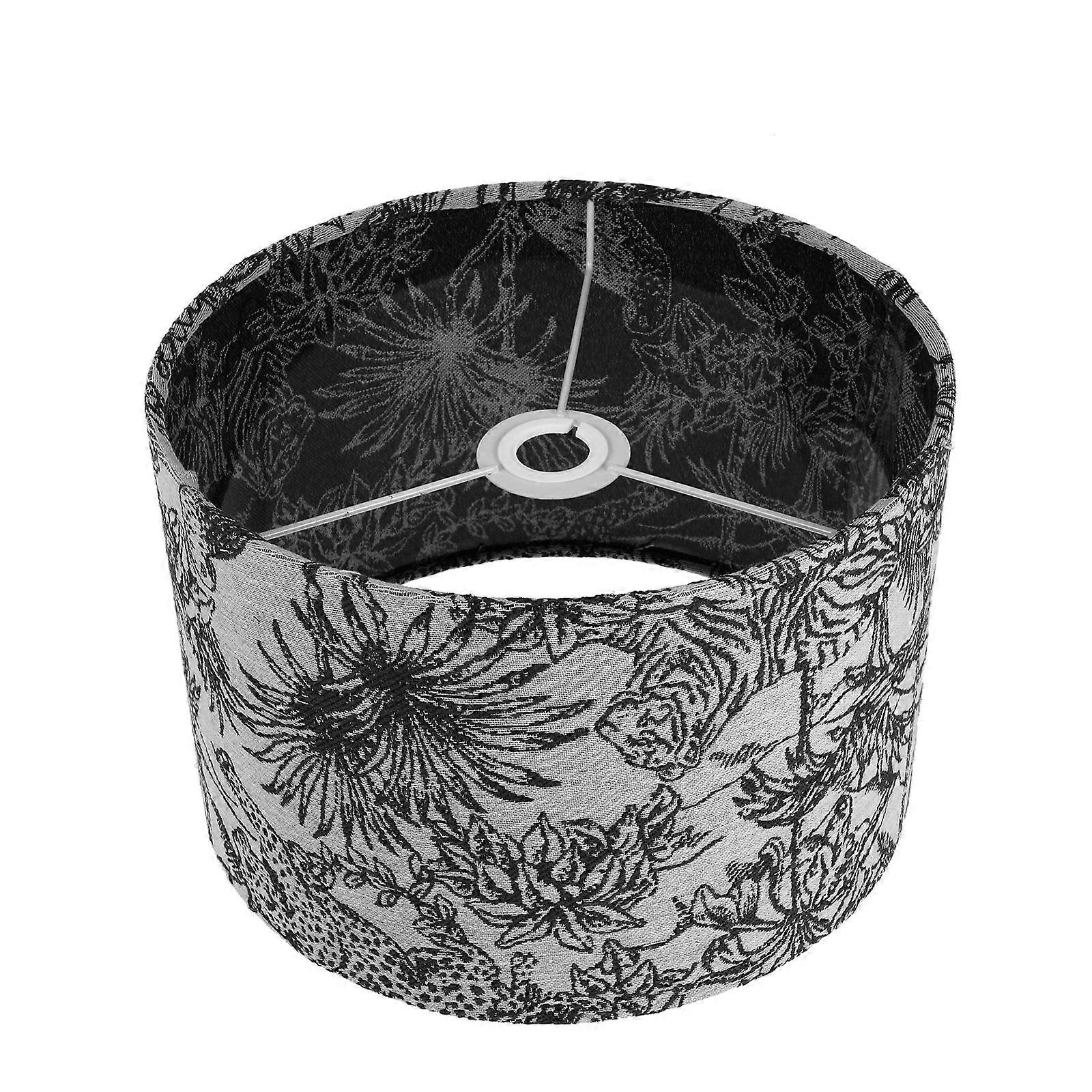 Small Drum Lamp Shade Table Light Covering E27 Base Cloth Material Indoor Home Decoration 30X30X20CM 1Pack