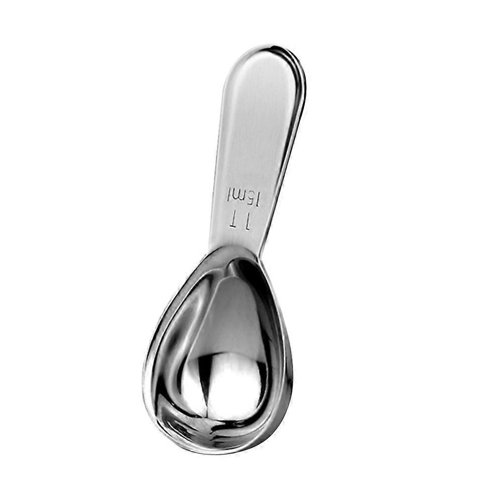 Silver Measuring Spoons Stainless Steel for Coffee Preparation 15ml 1Set