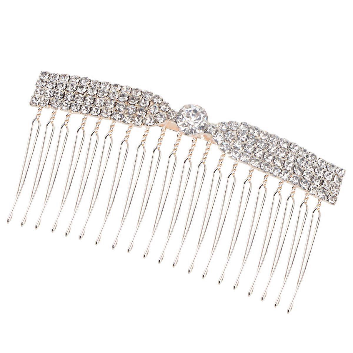 élégantes pinces à cheveux femmes strass cheveux peigne bang cheveux insert fête utiliser 8,5 * 4 cm 1Set