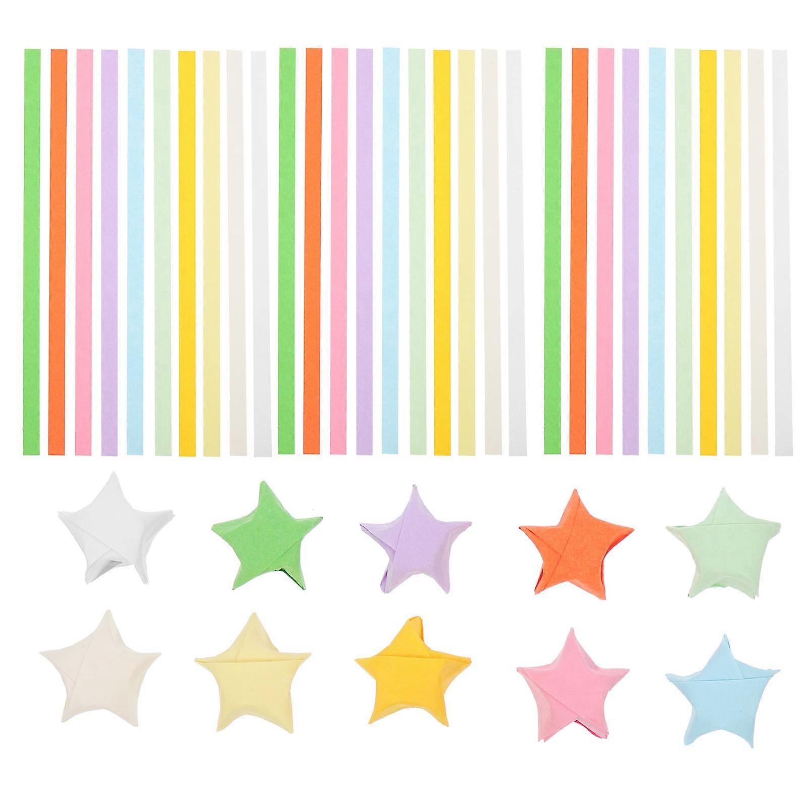 Star Sheets Paper Strips Candy Color Kids Christmas Party 9.31X0.39X0.04in DIY Craft 1030 Sheets