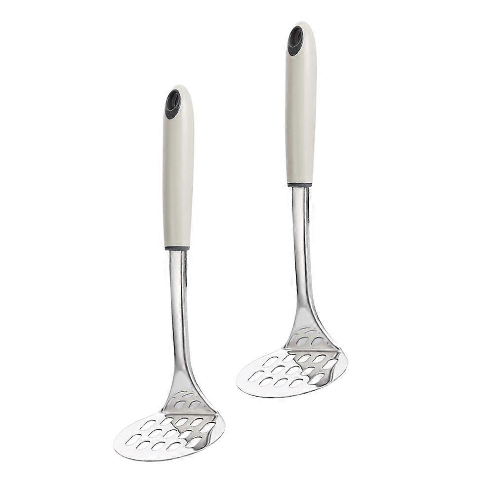 Stainless Steel Manual Potato Presser for Home Use Cooking 2Pcs Grey