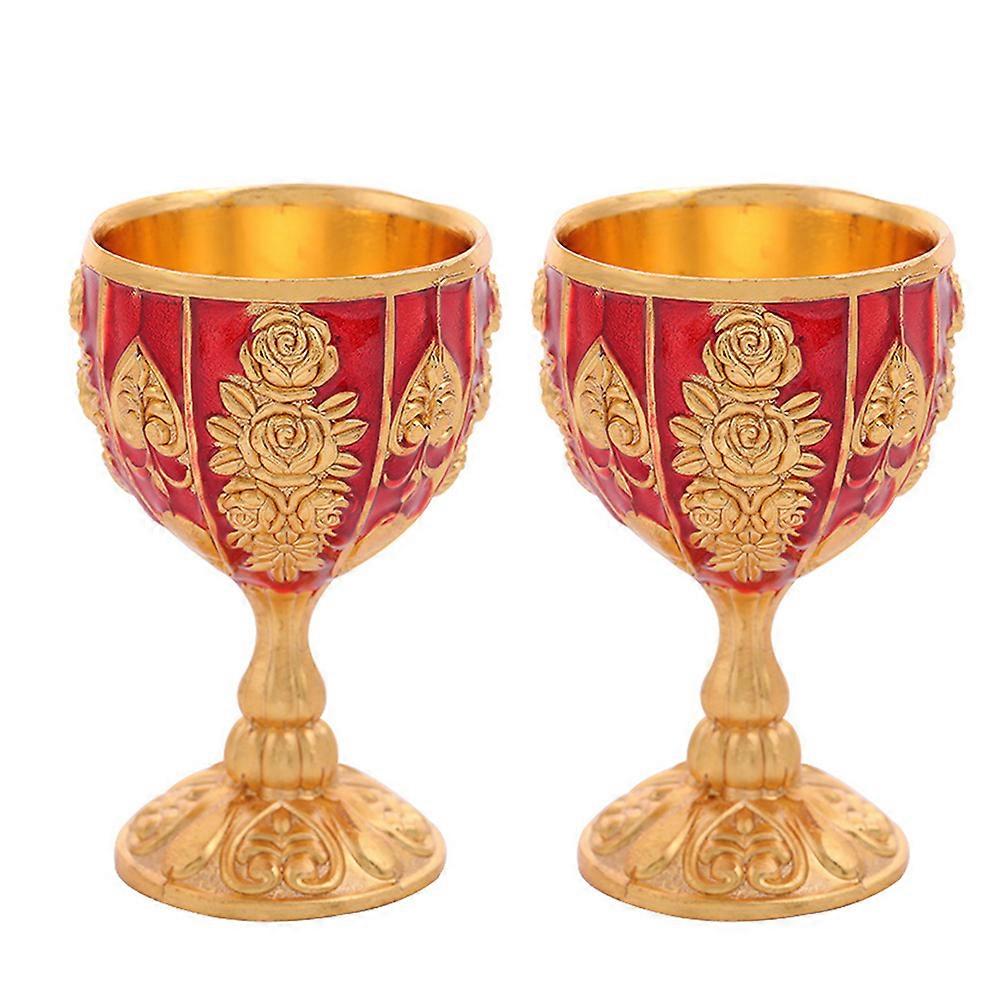 Wine Cups European American Style Party Use Assorted Color 2Pcs