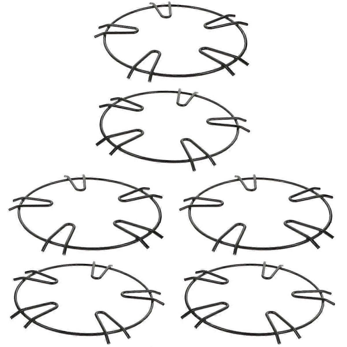 Universal NonSlip Raised Wok Rack, 2 Pieces Roasting Base Non Boiling Ring Coaster Ref: 4298