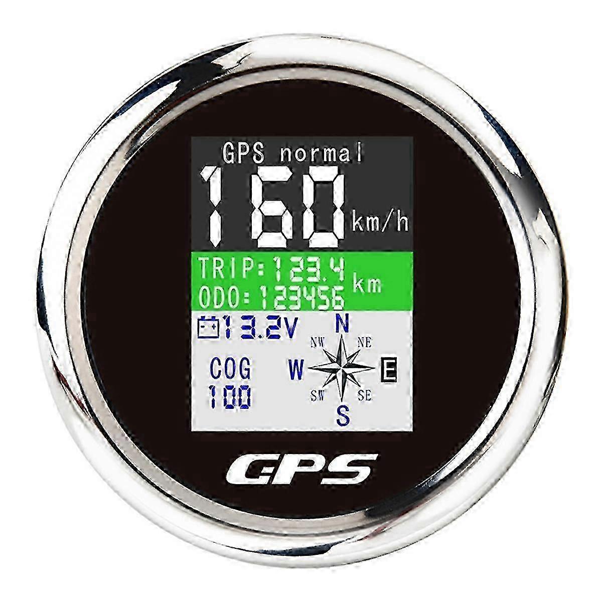 GPS odometer for motor yacht with waterproof digital display