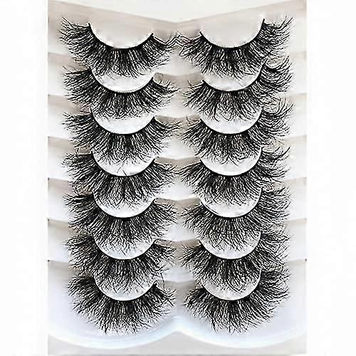False Eyelashes Artificial mink eyelashes fluffy 8D false eyelashes 7 pairs