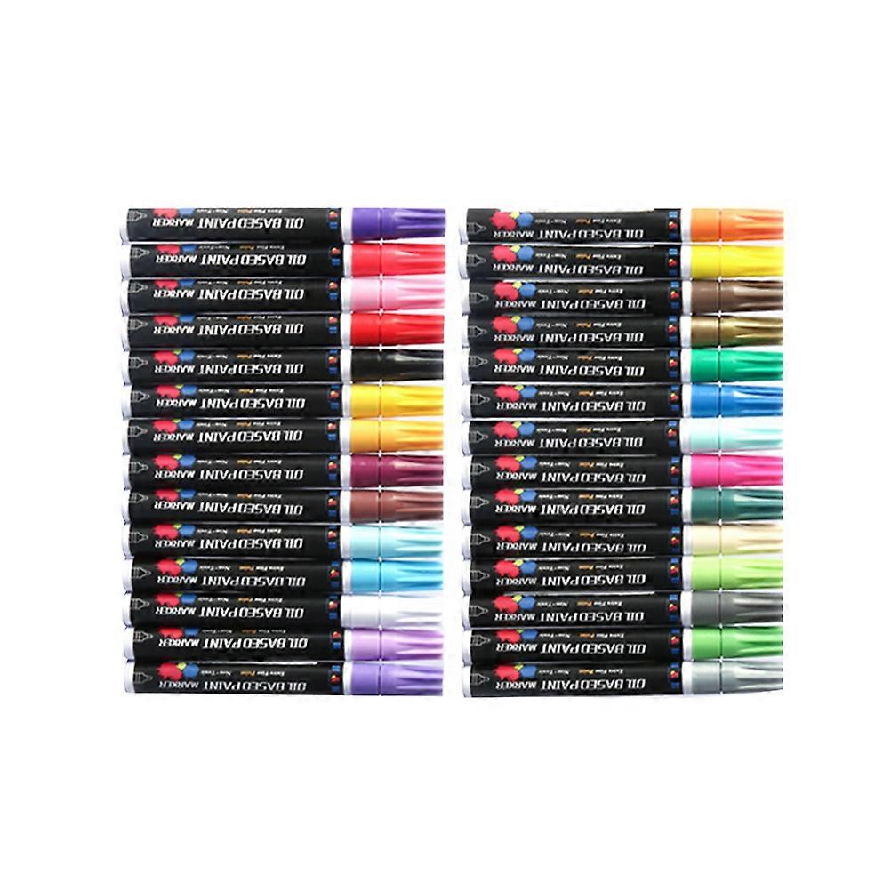 Marker Stifte Zeichnung Markierung Kalligraphie Kreative Projekte Erwachsene 14,4x1x1cm Wasserdicht 28Set
