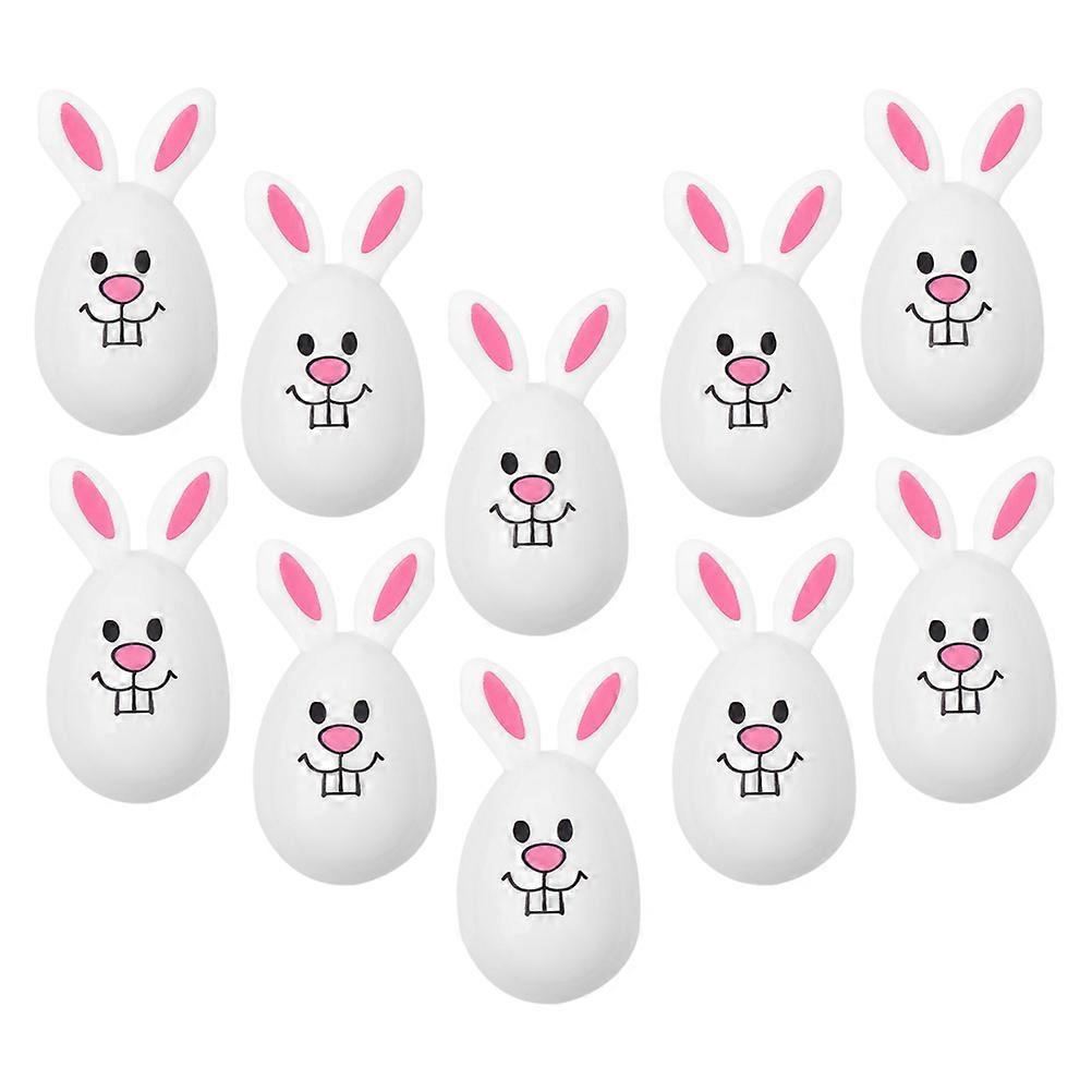 Candy Filled Easter Eggs Rabbit Shape Fillable Eggs Plastic 7.50X7.50X4.50cm For Party Decorations 10Pcs
