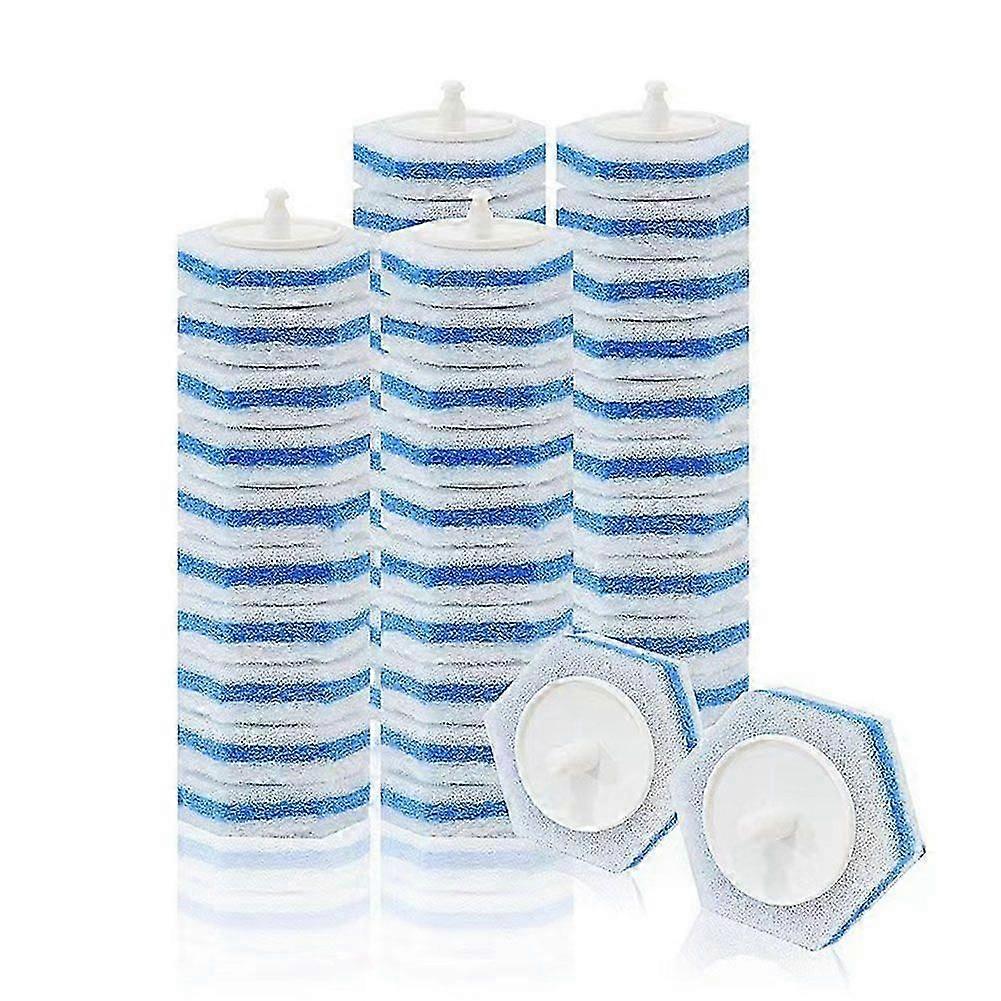50PCS αναβαθμισμένα ανταλλακτικά ραβδιών τουαλέτας για κεφαλές ραβδιών Τα περισσότερα ανταλλακτικά ραβδιών τουαλέτας για καθαρισμό τουαλέτας και μπάνιου