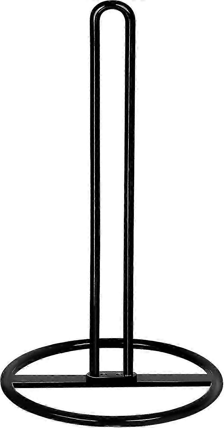 Rulleholder fritstående, OBODING, bordplade til køkkenrulleholder, sort køkkenhåndklædeholdere til standardruller og store ruller, til køkkentælling