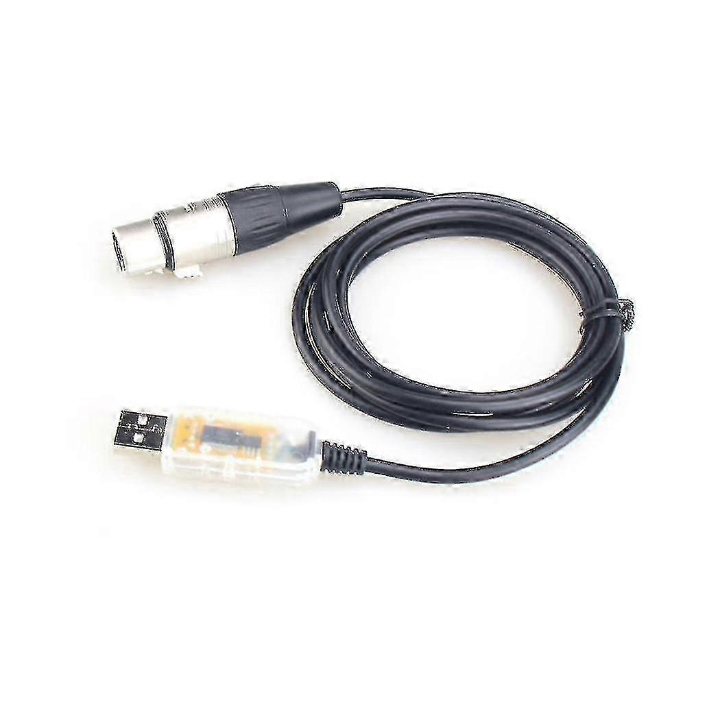 USB to DMX Interface Adapter for Stage Lighting Controller and Dimmer, with Adapter Cable