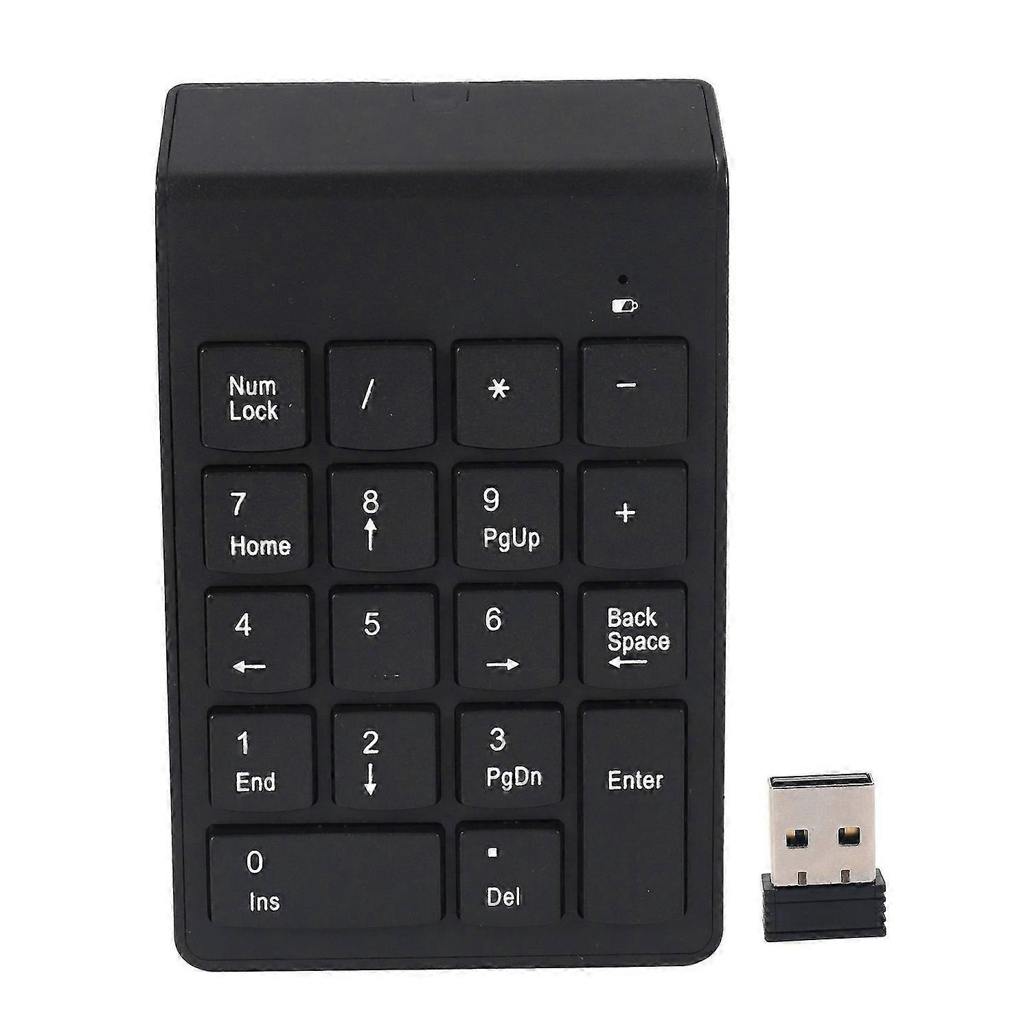 Numeric Keypad,18 Keys Wireless USB Number Pad Keyboard With 2.4G Mini USB Numeric Receiver for Lapt